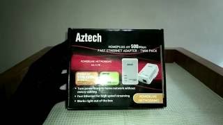 Aztech Homeplug 500mbps Powerline Networking [upl. by Dauf]