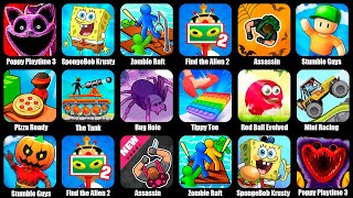 Poppy Playtime 3SpongeBob Krusty CookZombie RaftRed Ball EvolvedFind the Alien 2Assassin [upl. by Korney]