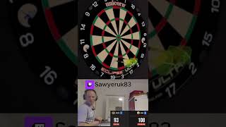 Darts  108 Checkout darts dartsplayer dartsport dartslife dartsfans fyp [upl. by Kleon755]