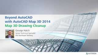 AutoCAD Map 3D 2014 Drawing Cleanup [upl. by Congdon]