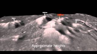 The peaks of Gassendi crater  on the Moon [upl. by Burne]