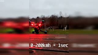 0200 Kmh in 1 second DRONE 0200 Kmh 1 saniye [upl. by Luckett]