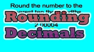 Round Decimals to the Nearest [upl. by Akcimahs]