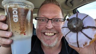 Dunkin Iced Potion Machiatto amp Spider Donut Review [upl. by Dyanne248]