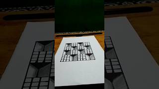 Easy and unique 3d illusion Drawing 😍  voice by mrroshan3dart shorts illusion viral [upl. by Gautier]