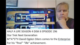 HALF A LIFE STAR TREK NEXT GENERATION S4 D6 E196 recap review startreknextgeneration [upl. by Arrait]