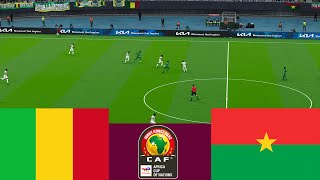 Mali 2 vs 0 Burkina Faso 2024 CAF Africa Cup  Video game simulation PES 2021 [upl. by Ketchan]