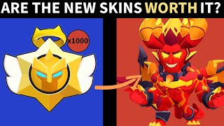 RANKING ALL THE NEW BRAWL STARS SKINS [upl. by Alamat]