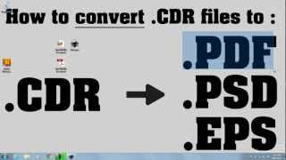 CDR converted to PDF  Free [upl. by Millda]