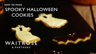 How To Make Spooky Halloween Cookies  Waitrose [upl. by Cressy]