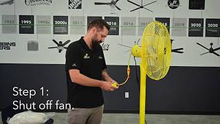 Jan Fan Filter Instructional Video [upl. by Ellennej]