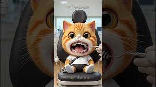 Kittens Journey to Save a Smile 🦷🪥😺 cat funny short catai9 [upl. by Ydoc74]