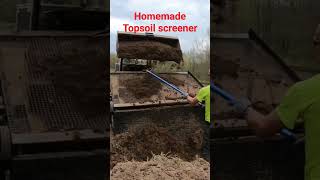 Homemade Topsoil Screener In Action [upl. by Dambro]