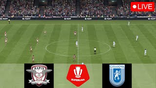 FC Rapid 1923 vs Univ Craiova LIVE  Superliga [upl. by Nikal]