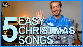 Play 5 Easy Christmas Songs on Piano [upl. by Suu]