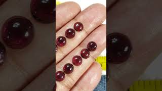 Natural Almandine Garnet Cabochons [upl. by Etnaed165]