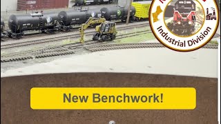 Benchwork for the HO Shelf Layout Extension [upl. by Senskell941]