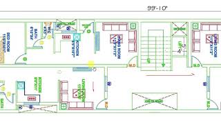 25x100 ft BEST APARTMENT HOUSE PLAN [upl. by Attener]