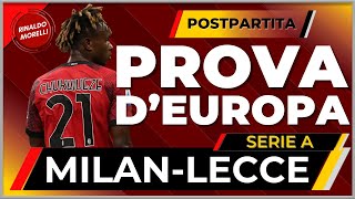 ▶ MILANLECCE 30 IL POSTPARTITA CON RINALDO MORELLI [upl. by Ursas]