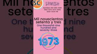 Spanish Big numbers Vocabulary shorts spanishvocabulary [upl. by Staffan]