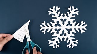 Paper Snowflake 83  How to make Snowflakes out of paper  Christmas Crafts [upl. by Lari568]