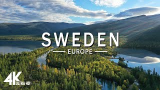 FLYING OVER SWEDEN 4K UHD  Relaxing Music Along With Beautiful Nature Videos  4K Video HD [upl. by Essilrahc]