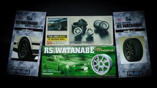 124 RS Watanabe Wheels Review And Unboxing Fujimi Versus Aoshima [upl. by Neenej]