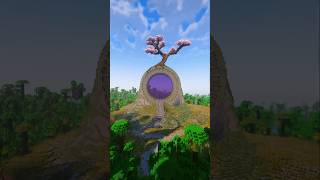 Minecraft Simple Nether Portal Design  Timelapse  Tutorial  builds minecraft shorts [upl. by Florance]