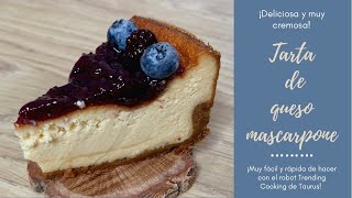 TARTA DE QUESO MASCARPONE🍰 La Cheesecake más Deliciosa🤤 Receta muy Fácil⭐ [upl. by Stortz]