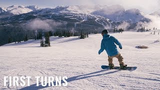 First Turns On A Snowboard [upl. by Diarmid]