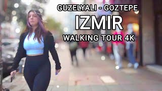 Izmir Urban Walk  Göztepe  Güzelyalı in 4K  Discovering Everyday Life in Turkey [upl. by Mic434]