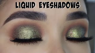 How To Apply Liquid Eyeshadows  BEGINNERS [upl. by Namrac]