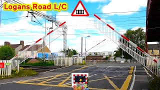 Rare Crossing Motherwell Logans Road Level Crossing North Lanarkshire [upl. by Khajeh640]