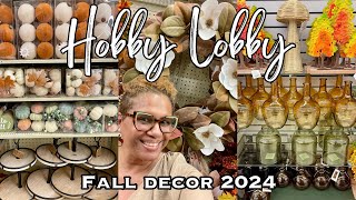 HOBBY LOBBY 2024 FALL DECOR SHOP WITH ME [upl. by Petey]