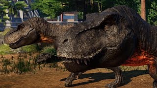 2 WWD TRex 2 AOG Torosaurus amp 2 AOG Edmontosaurus Breakout amp Fight JWE Mods 4K 60FPS [upl. by Ajet601]