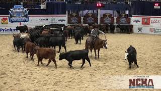 2021 NCHA Futurity Open Champion JANIE WOOD shown by JOHN MITCHELL [upl. by Jennica]