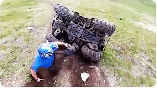 ATV Rolls Over Driver  Modern Day Sisyphus [upl. by Onairpic]