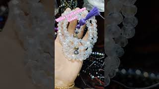 white crystal stone suscribe handmade howtomakeabeadbracelet artandcraft like jewellery diy💰 [upl. by Welcome]