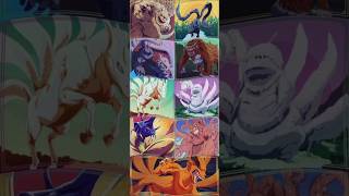 All tailed beasts ninetails naruto narutoshippuden anime tailedbeasts shorts [upl. by Aicirtam]