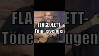 FlageolettTöne auf der Ukulele [upl. by Ennovyahs532]