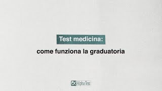 testmedicina  come funziona la graduatoria [upl. by Epuladaug350]