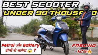 2024 Yamaha Fascino 🔥 125 E20 Hybrid Full Detailed Review With Price Features amp Riding Experience [upl. by Nodnarbal]