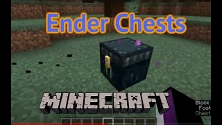 Minecraft Ender Chest Tutorial [upl. by Kired]