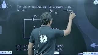 The charge deposited on 4 F capacitor in the circuit is [upl. by Halland289]