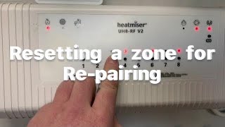 Heatmiser  How to factory reset a zone on the wireless V2 wiring centre underfloor heating [upl. by Orth]