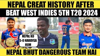 Nepal Big Win West Indies Coach Shocked Before World Cup 2024  Pak Media Reaction On Nepal Beat WI [upl. by Elwaine]