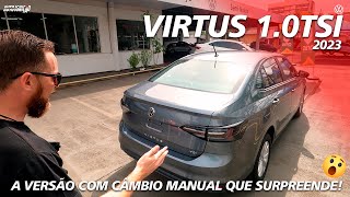 NOVO VIRTUS 10 TSI 2023  A Versão Com Câmbio Manual Que Surpreende [upl. by Namyh]