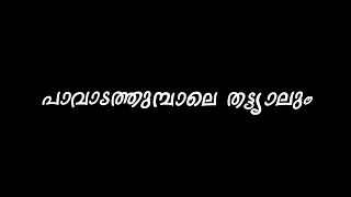 Paavada  Lyrics  Kunjiramayanam  Black Screen Malayalam Song Lyrics [upl. by Jeanie]