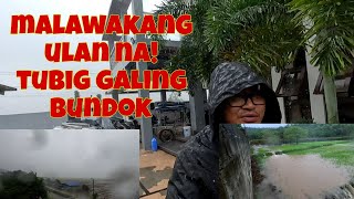 Mas malakas na ang ulan ngayon  May nagtrabaho pa rin  Malaks na tubig galing sa bundok [upl. by Poole]