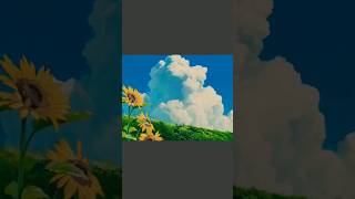 Ghibli Landscape Painting art shorts ghibli totoro [upl. by Aitital]